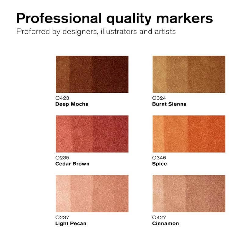 Set 6 Promarker Skin Tones 2 Winsor & Newton