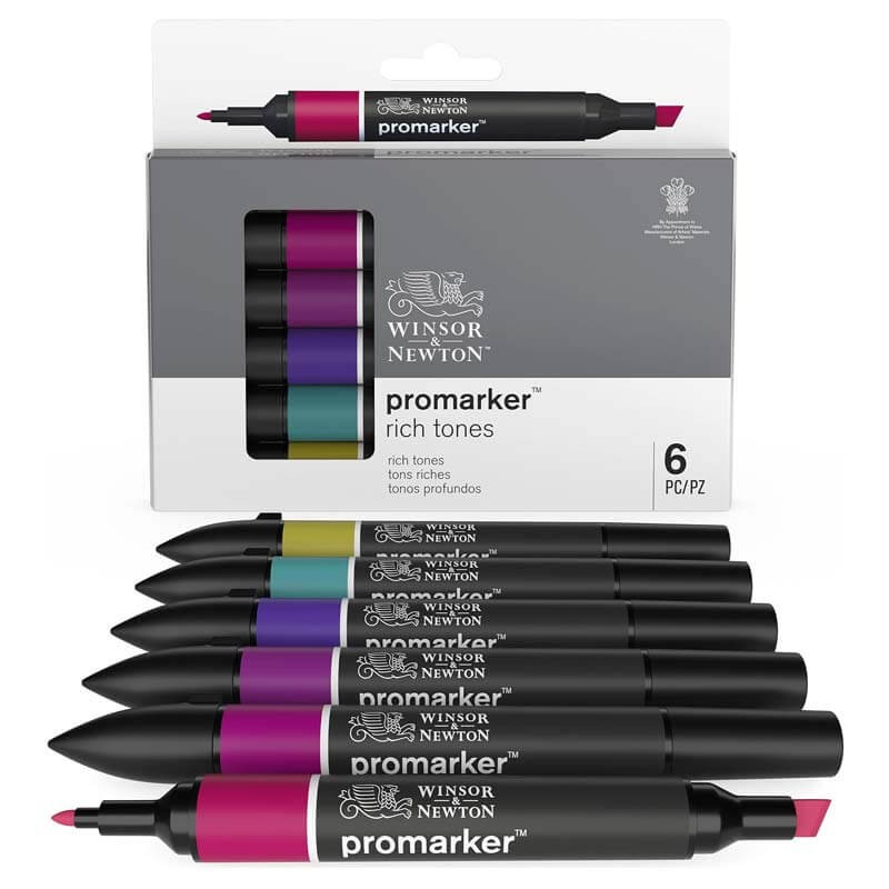 Set 6 Rich Tones ProMarker Winsor & Newton
