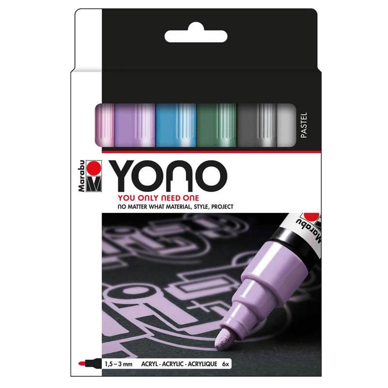 Marker vopsea Pastel 1.5-3 mm Yono Marabu