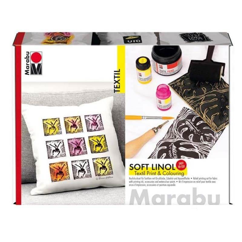 Set Textil Print Soft Linol Marabu