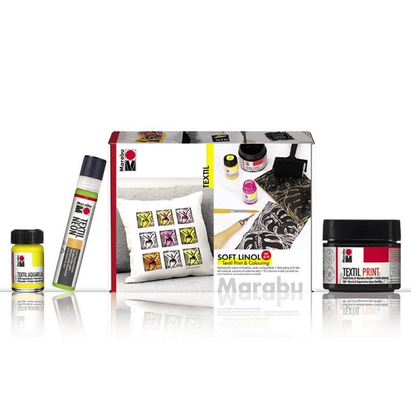 Set Textil Print Soft Linol Marabu