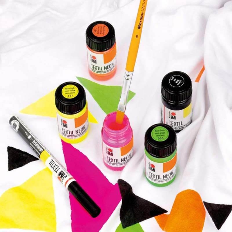 Set pictura textil Neon Marabu