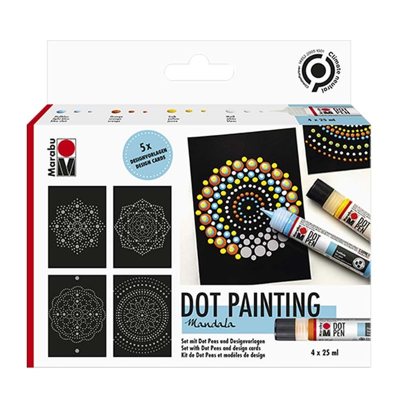 Set Dot Painting Mandala Marabu