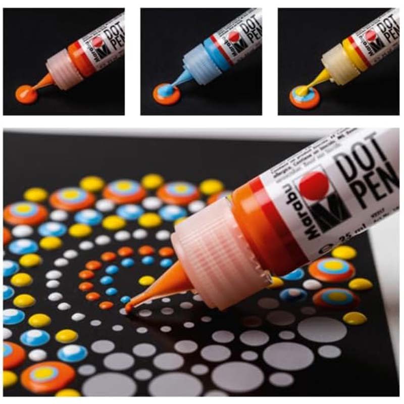 Set Dot Painting Mandala Marabu