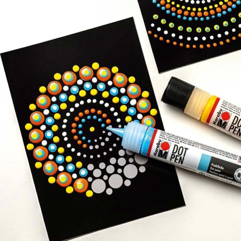 Set Dot Painting Mandala Marabu