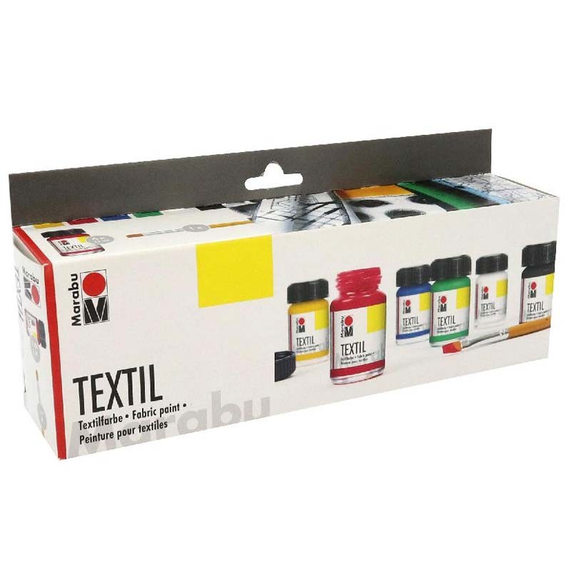 Set 6 culori textile Textil Starter Marabu