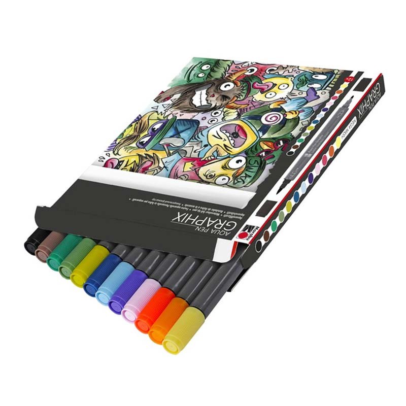 Set 12 markere Aqua Pen Mega Mash Graphix