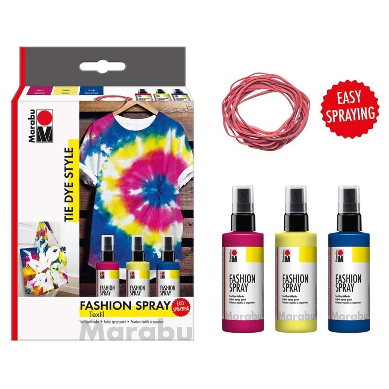 Set Fashion Spray Tie&Die Marabu