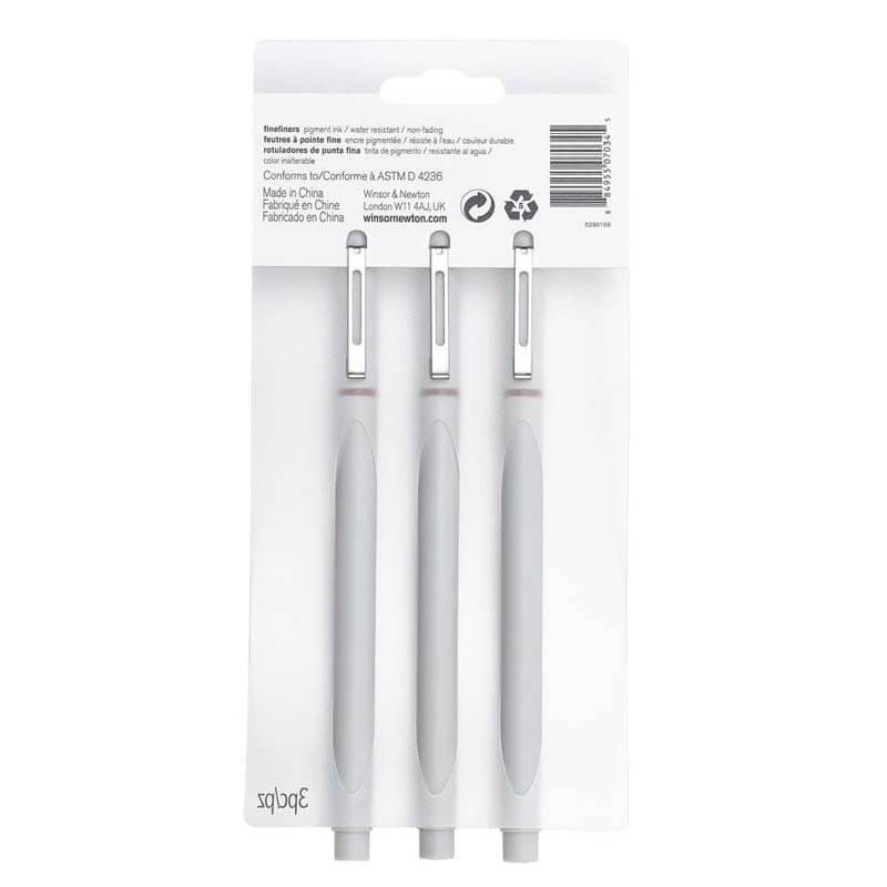 Set 3 fineliner Sepia Winsor&Newton