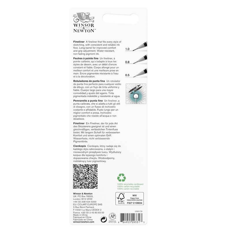 Set fineliner Big Winsor&Newton