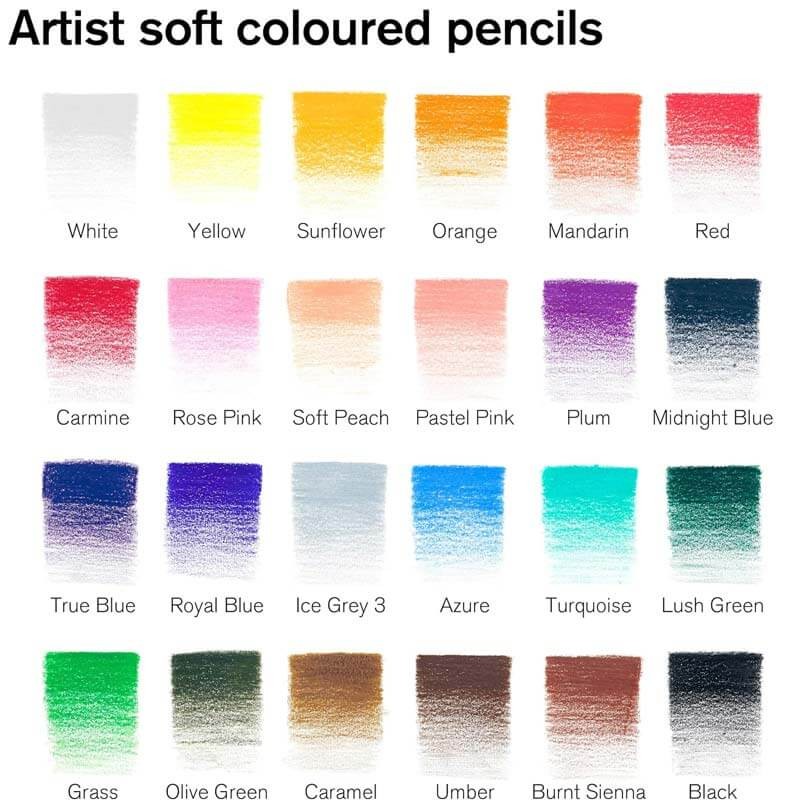 Set 24 creioane colorate Winsor&Newton