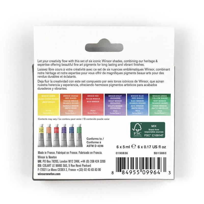 Set 6x5ml Professional Winsor&Newton