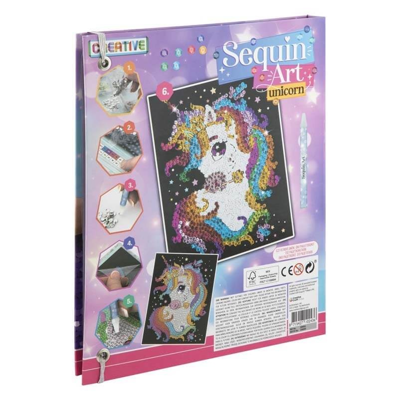 Set creativ Sequin Art Unicorn