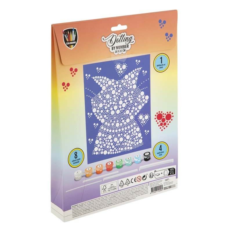 Pictura pe numere dotting Pisica