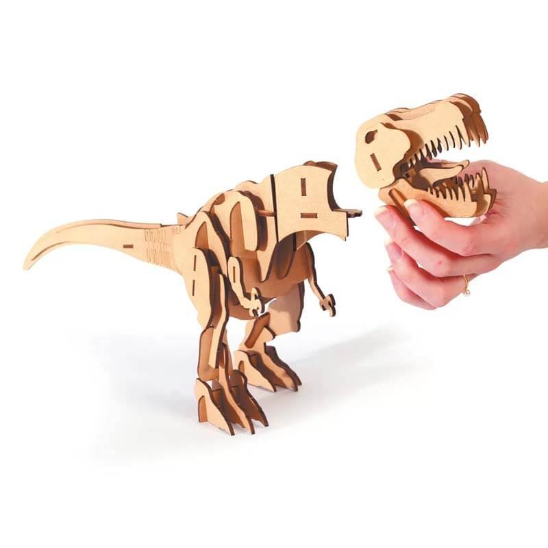 Kit constructie 3D lemn Tyranosaur