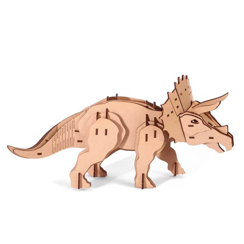 Kit constructie 3D lemn Triceraptor