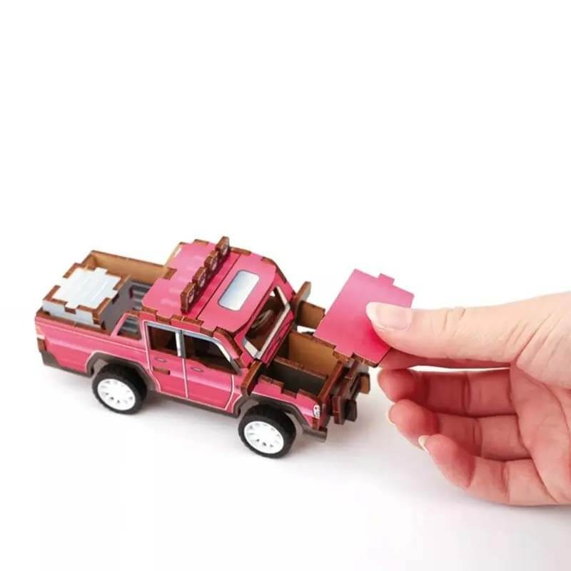 Kit constructie 3D lemn Camioneta