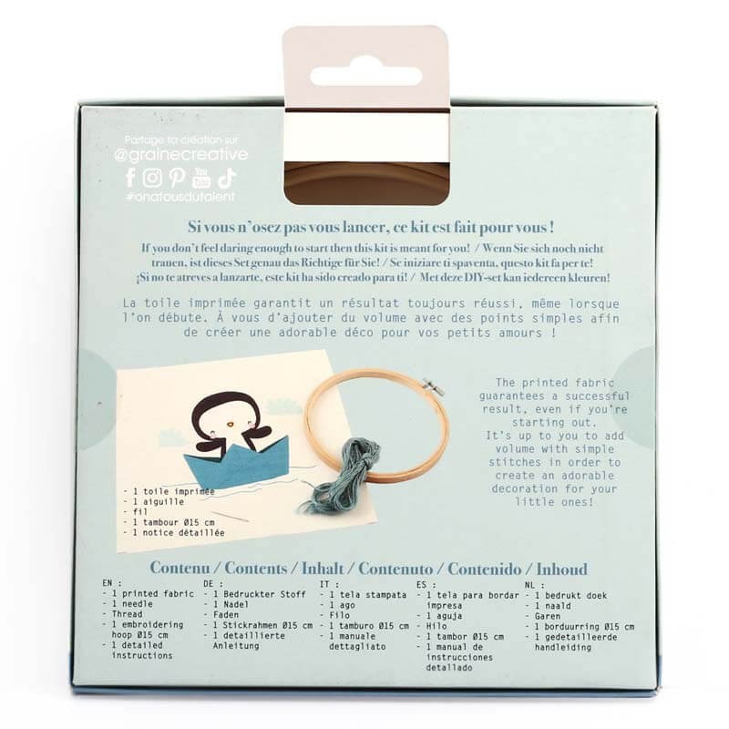 Kit Broderie Captain Penguin