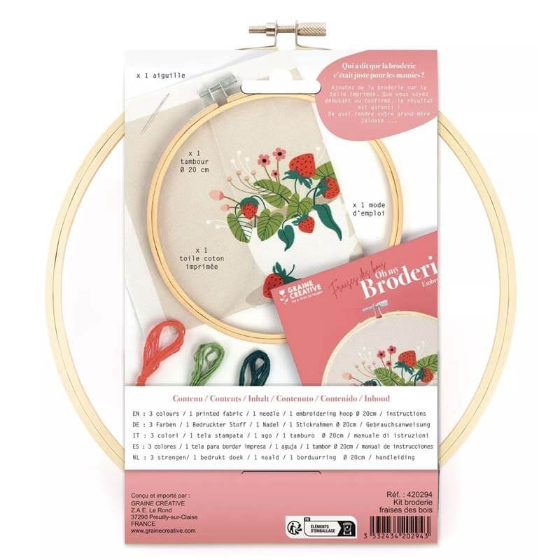 Kit broderie Stawberries