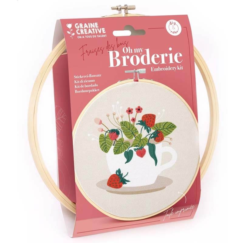 Kit broderie Stawberries