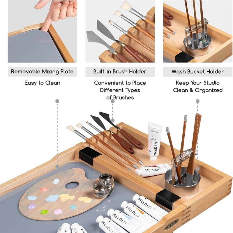 Carucior depozitare accesorii Deluxe Meeden - PictorShop