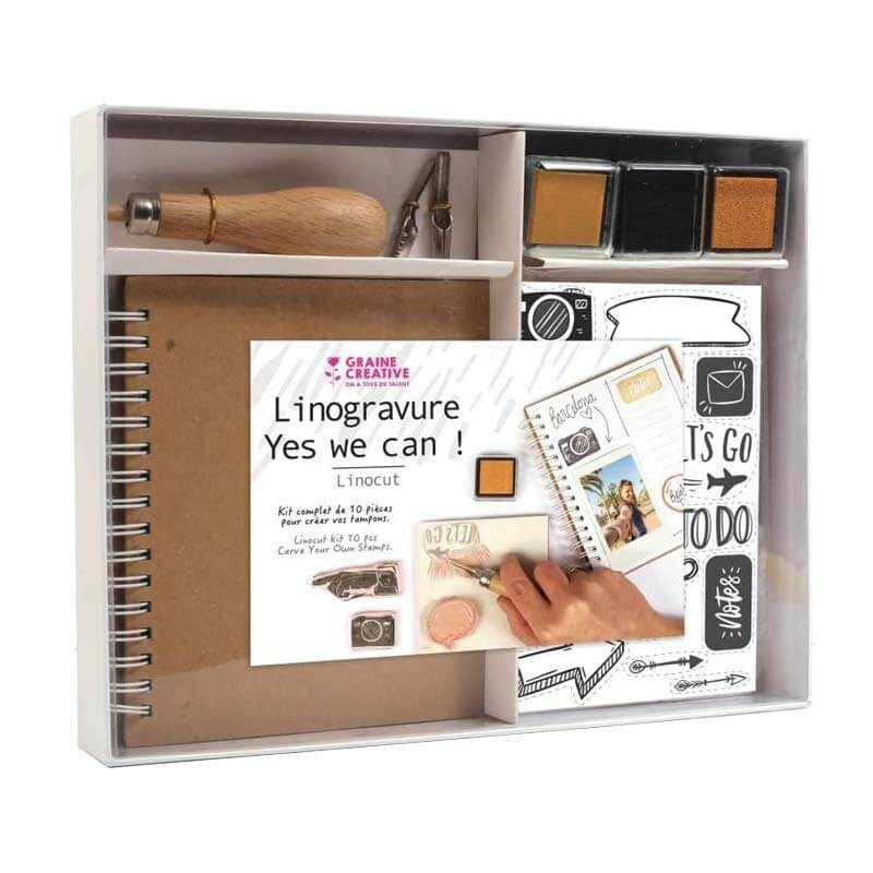 Kit linogravura Linocut Graine Creative