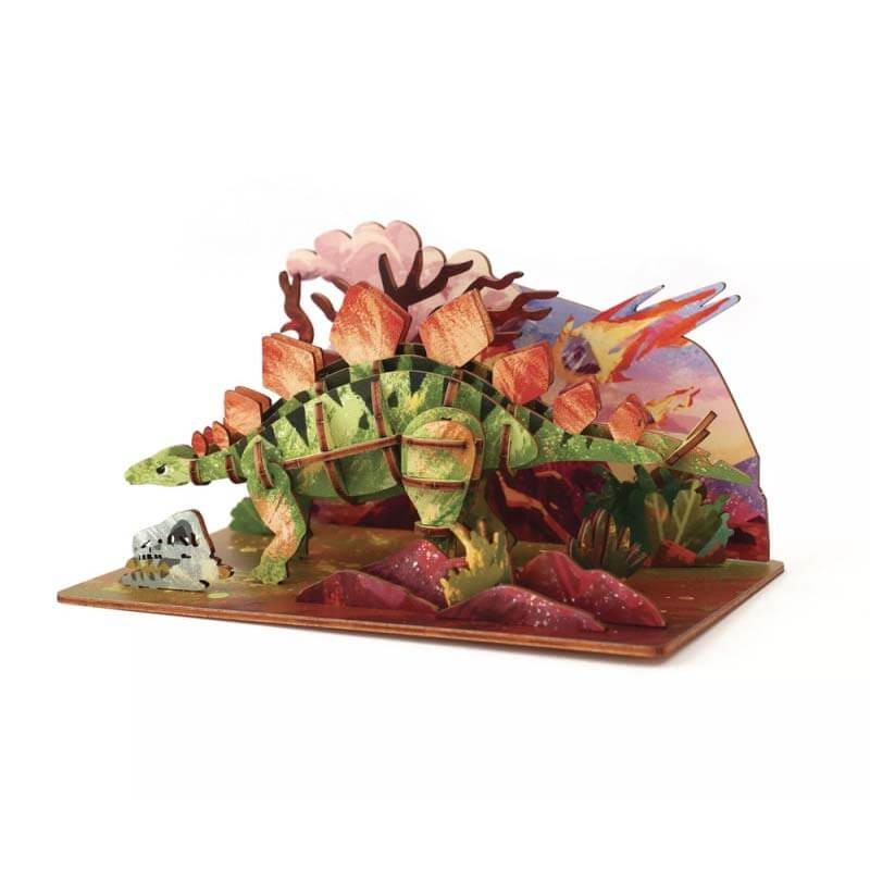 Kit constructie 3D Stegosaurus Graine Creative