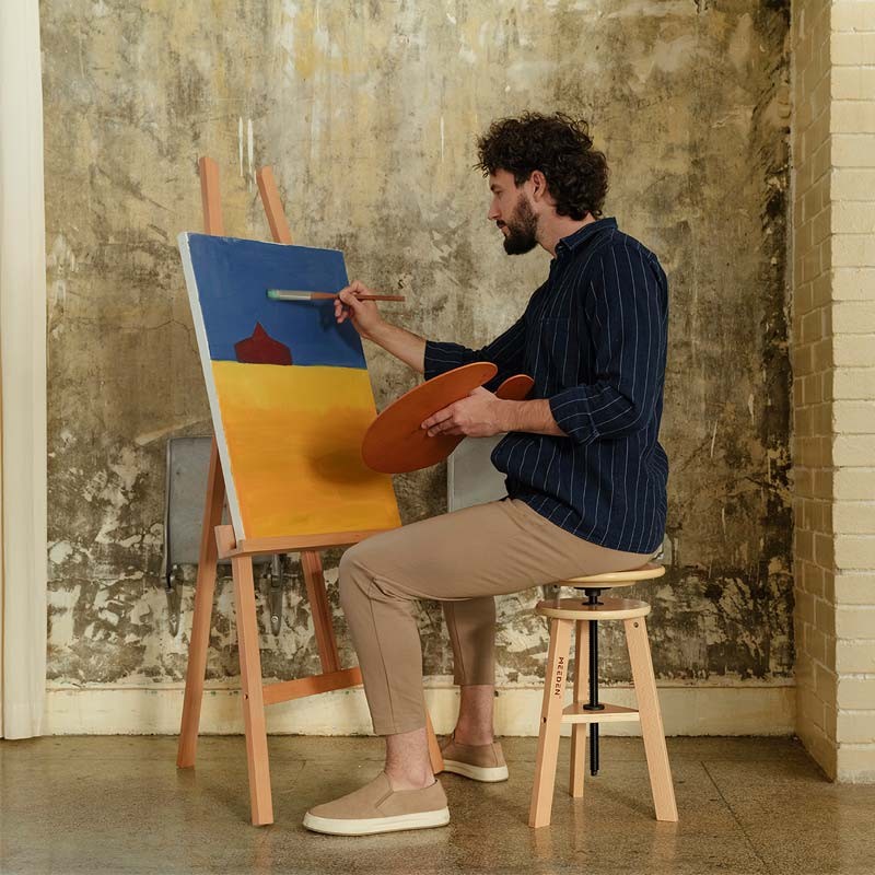 Scaun atelier lemn natur Meeden