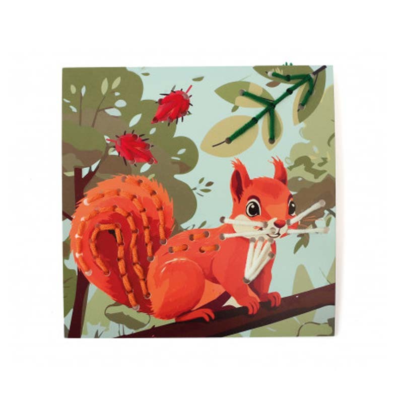 Kit broderie ilustratii animale Graine Creative