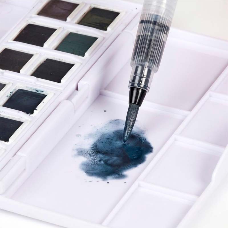 Set Inktense Paint Pan Tinted Charcoal Derwent
