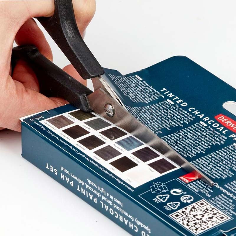 Set Inktense Paint Pan Tinted Charcoal Derwent