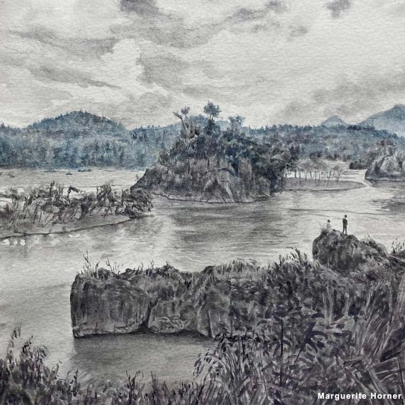 Set Inktense Paint Pan Tinted Charcoal Derwent