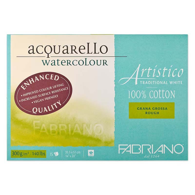 Bloc hartie acuarela Artistico Traditional White Fabriano