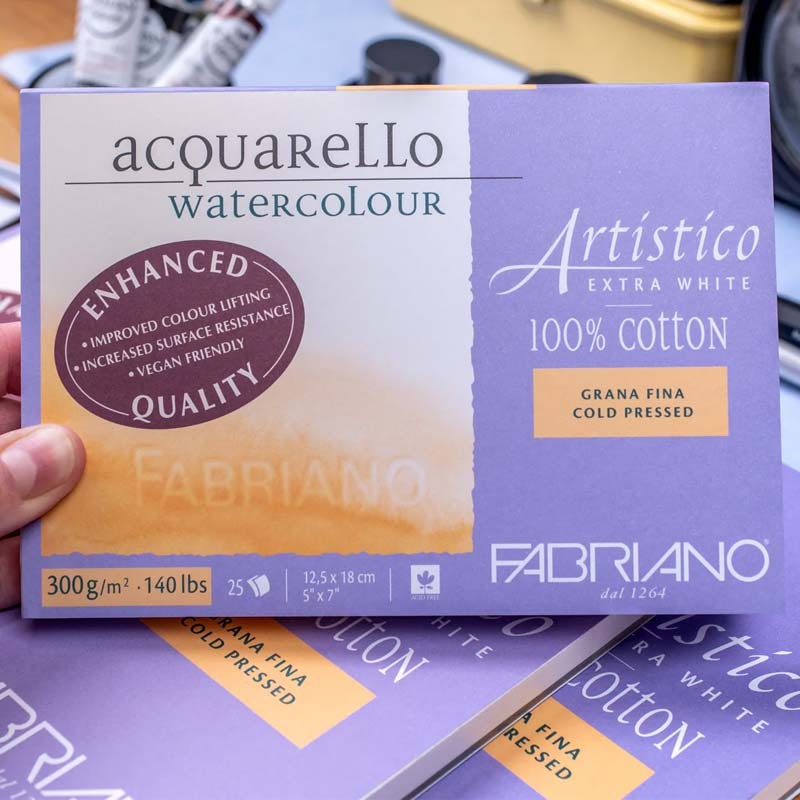 Bloc hartie acuarela Artistico Traditional White Fabriano