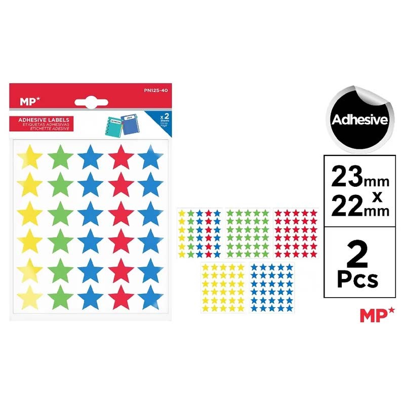 Set etichete adezive scolare 40 Main Paper