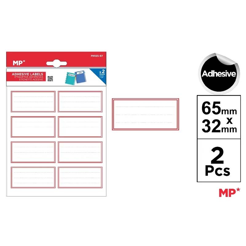 Set etichete adezive scolare 87 Main Paper