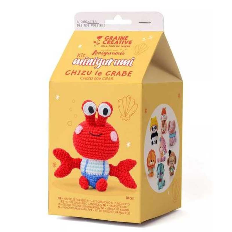 Kit minigurumi Crab Graine Creative