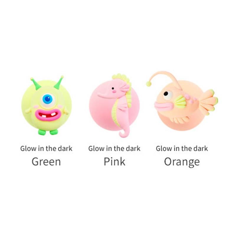 Set 3 plastilina fosforescenta glow in the dark Amos