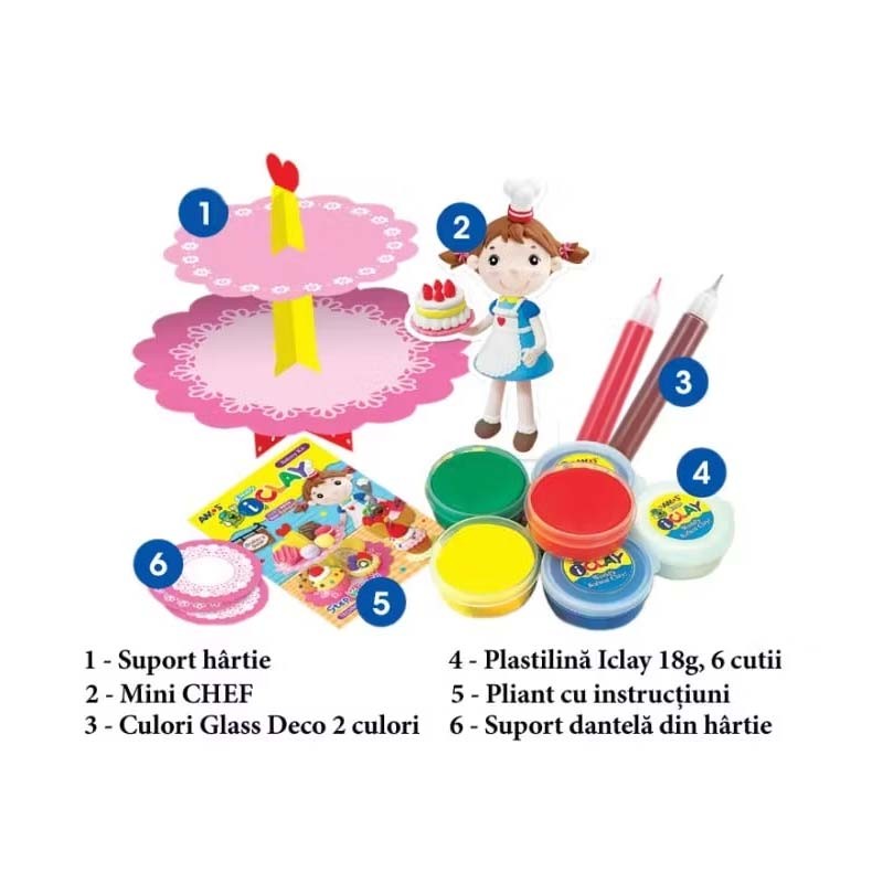 Set 6 plastilina Bakery P219 Amos