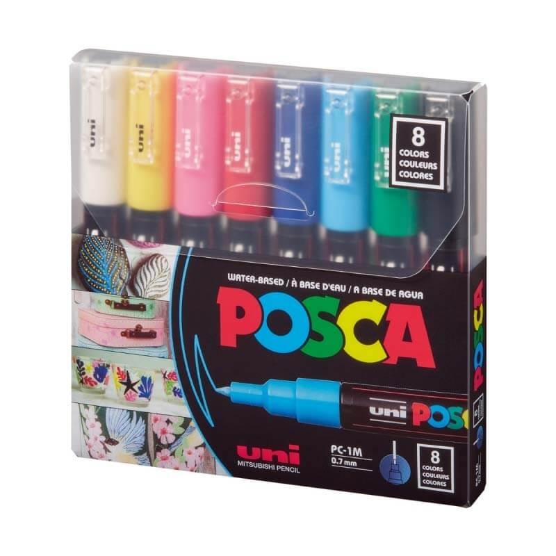 Set 8 markere PC-1M 0.7mm M1478 Posca