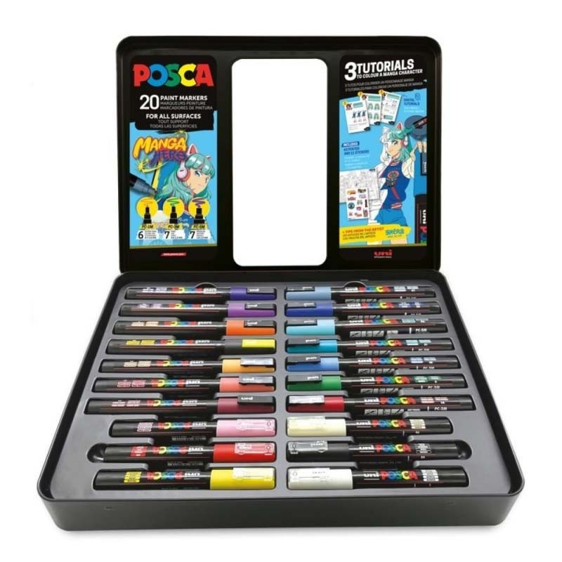 Set 20 markere C4400 Manga Hero Posca