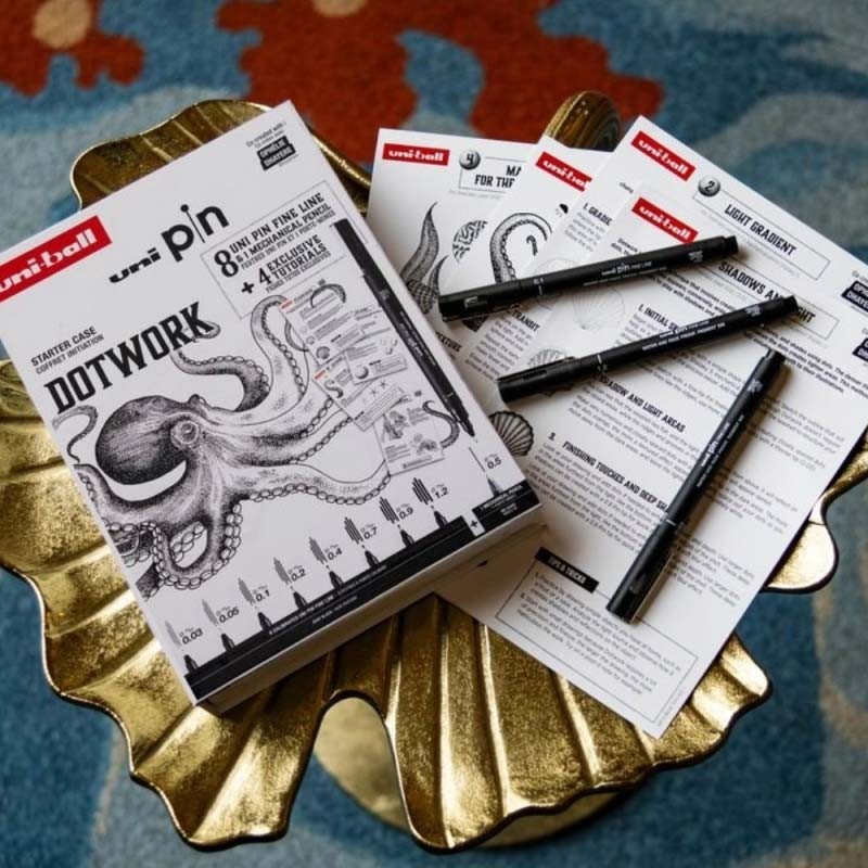Set 8 linere UNI PIN-200 DOTWORK UniBall