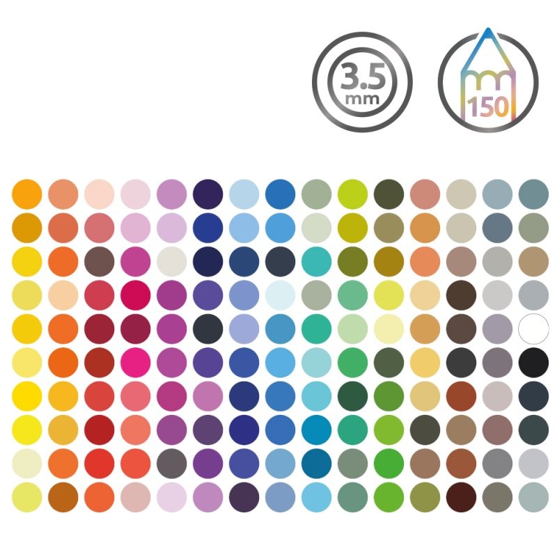 Set 150 creioane colorate Chromaflow Derwent