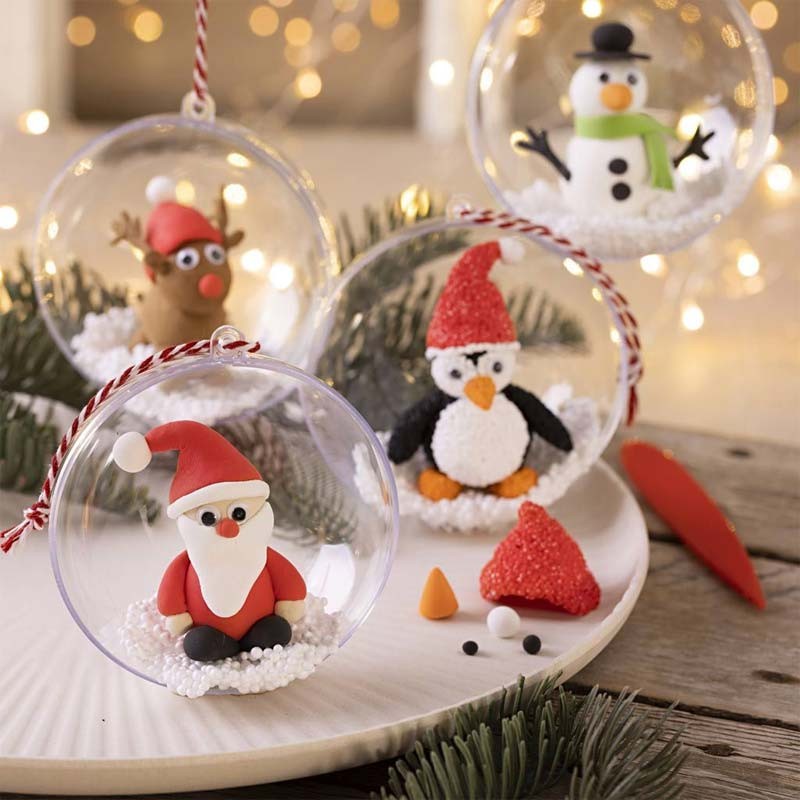 Set modelaj Christmas Baubles