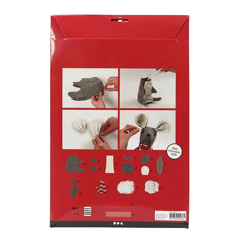 Set creativ figurina soricel Craciun
