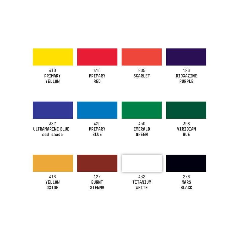 Set culori Acrylic Gouache 12x22ml Essentials Liquitex