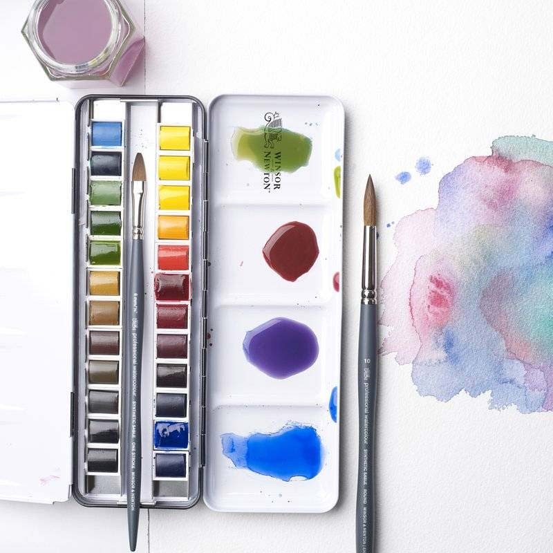 Set 24 godete acuarela Professional Winsor & Newton