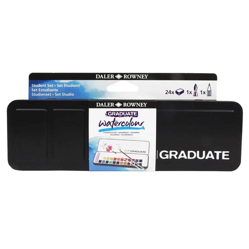 Set 24 acuarele godete Graduate Daler Rowney
