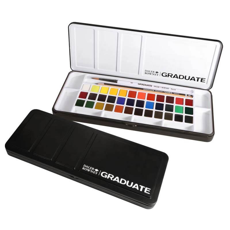 Set 36 acuarele godete Graduate Daler Rowney
