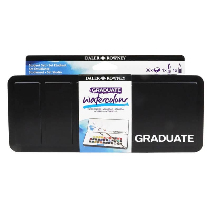 Set 36 acuarele godete Graduate Daler Rowney